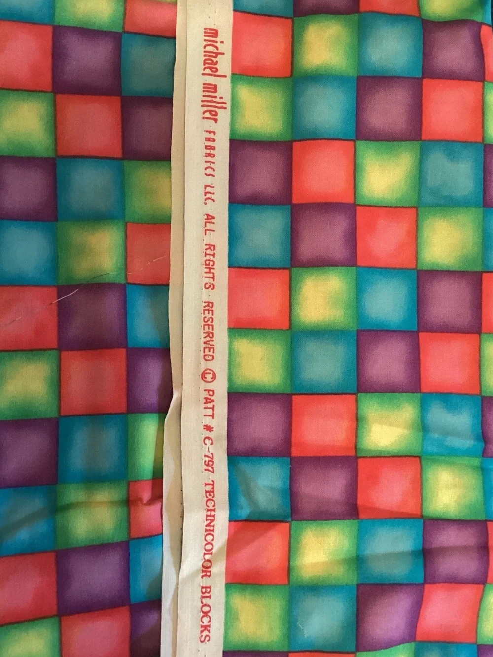 Michael Miller ‘Technicolor Blocks’ Fabric